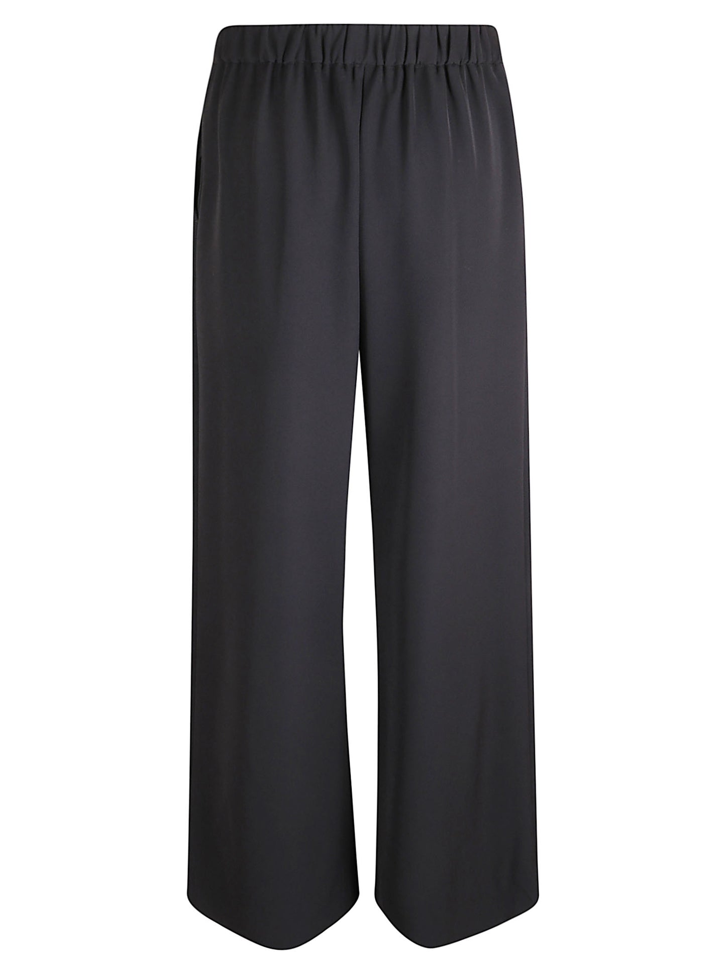 PANTALONI IN CADI A PALAZZO CON ELASTICO DIETRO