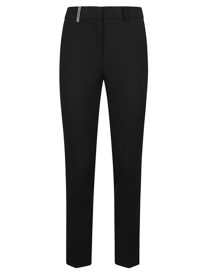 PANTALONI A SIGARETTA CON SPACCO