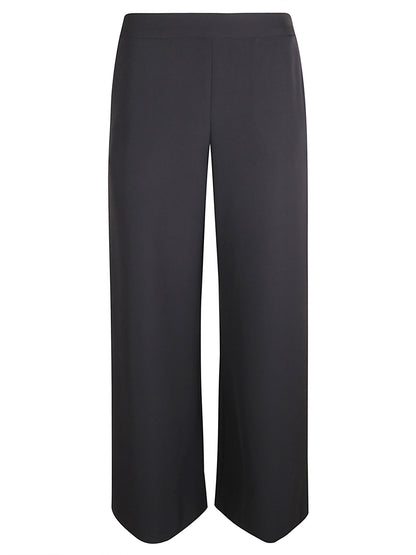 PANTALONI IN CADI A PALAZZO CON ELASTICO DIETRO