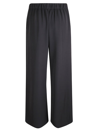 PANTALONI IN CADI A PALAZZO CON ELASTICO DIETRO