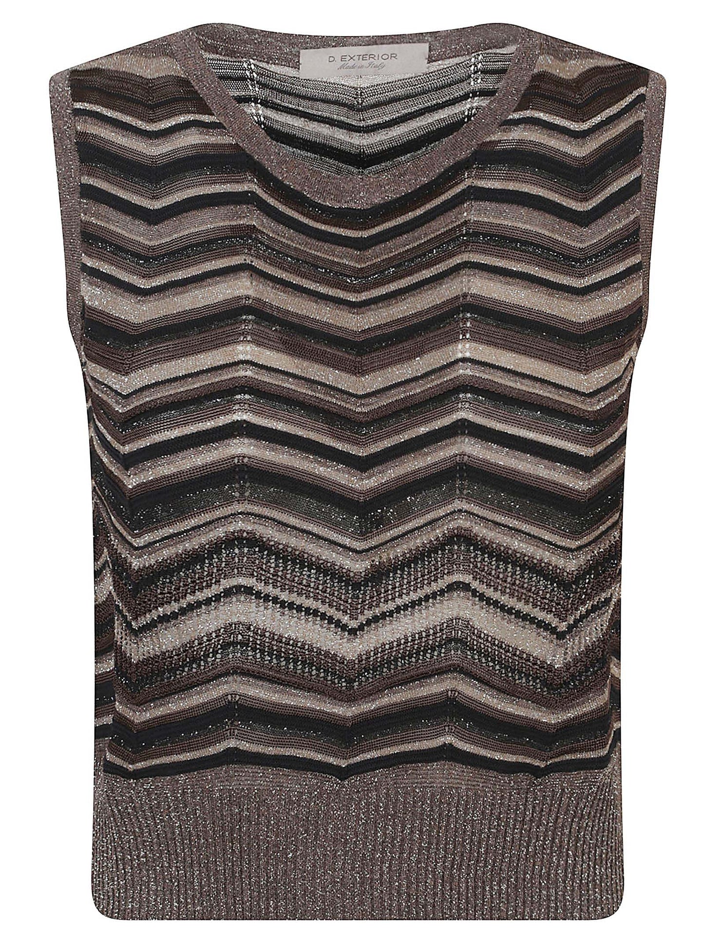 MAGLIA CHEVRON CROPPED