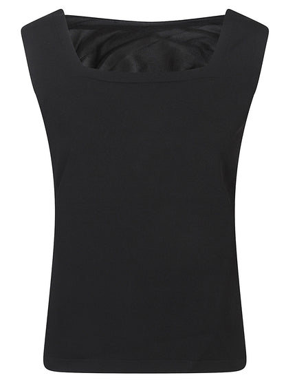TOP IN VISCOSA CON DRAPPEGGIO