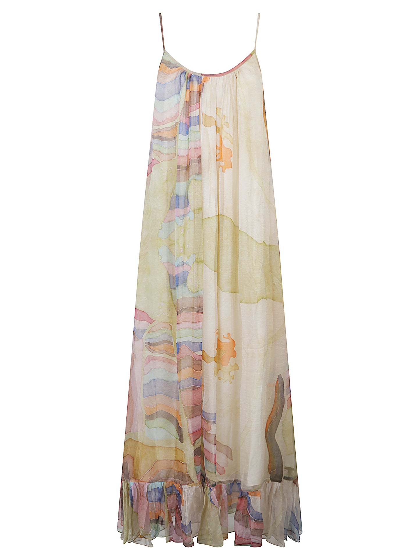 ABITO MELILU MULTICOLOR CON SPALLINE