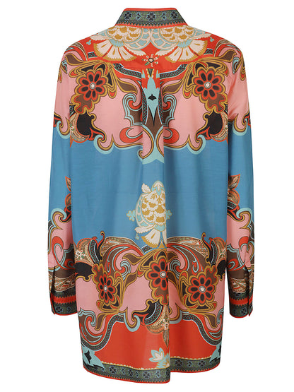 WOMEN S LONG SHIRT WITH SIDE VENTS