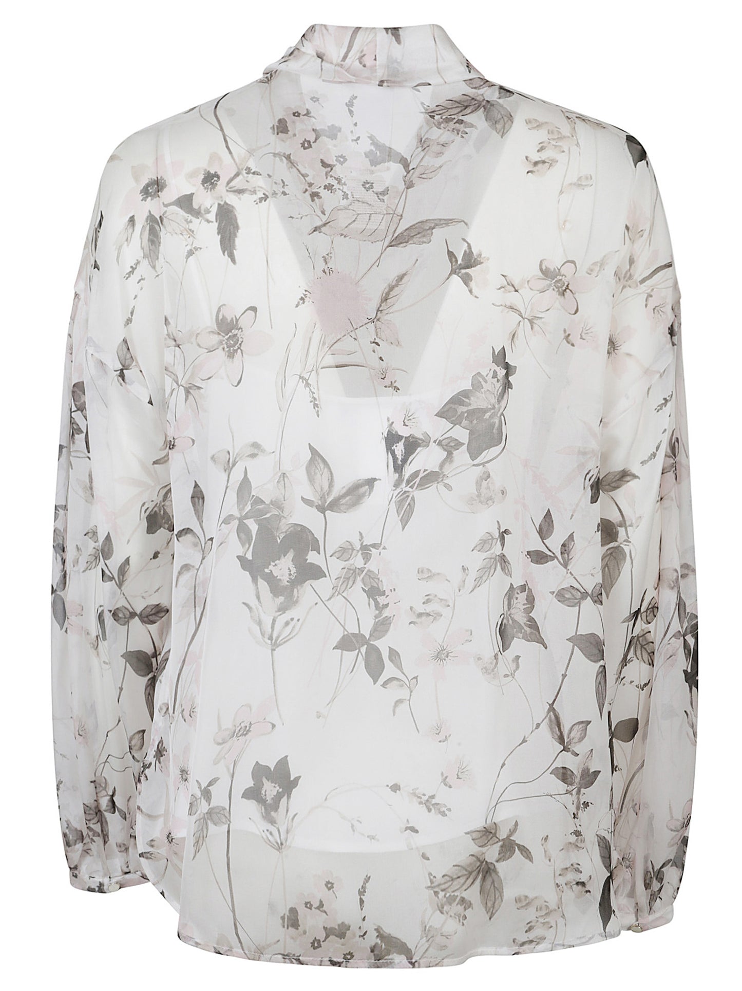 CAMICIA MSTETERE CON FIOCCO IN SHIFFON STAMPATO