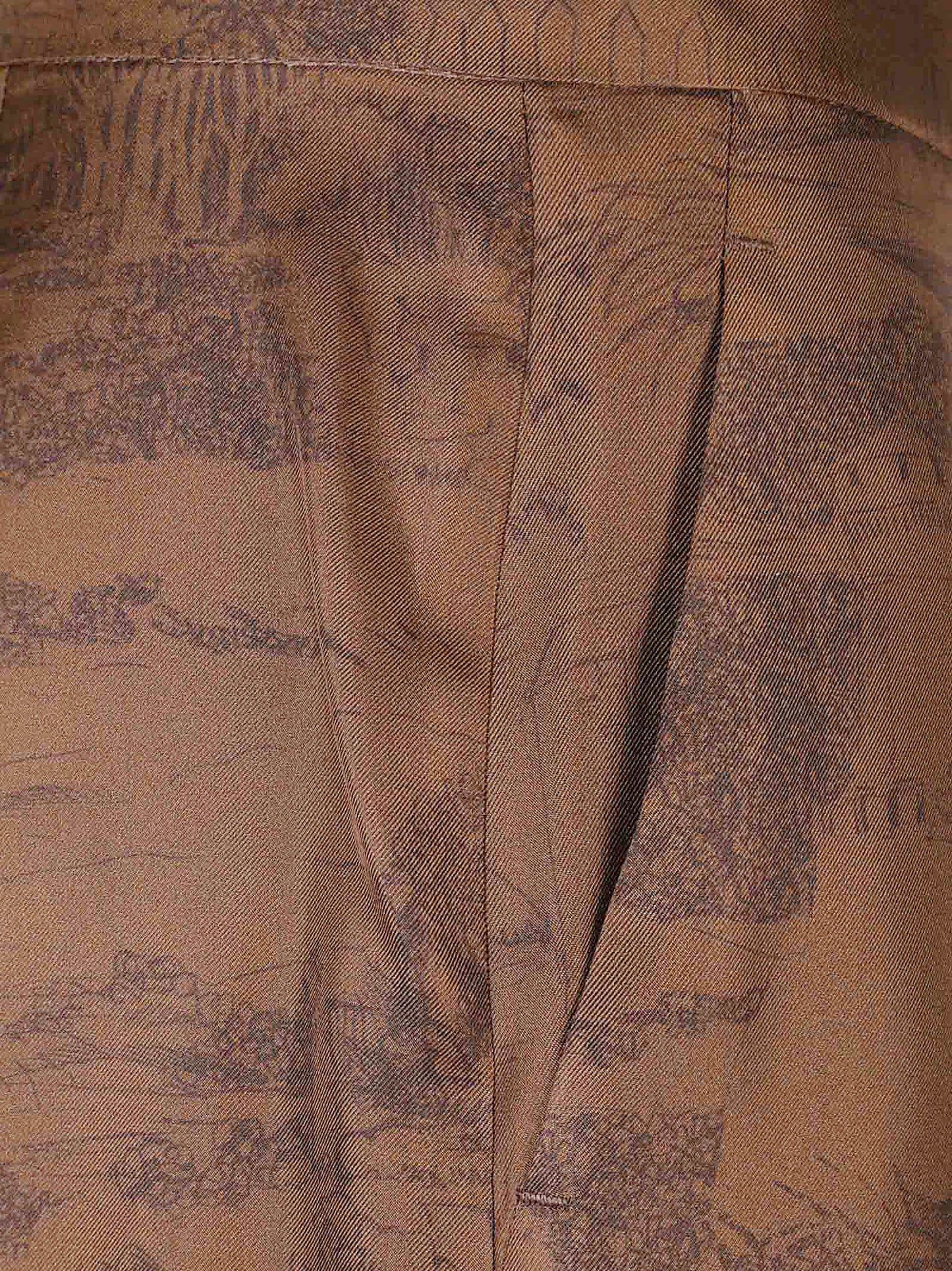 PANTALONI MSTVASAIO PALAZZO TWILL DI SETA STAMPATO