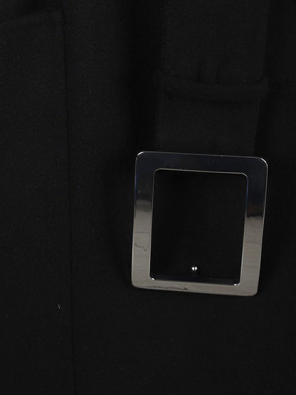 CAPPOTTO SPXCOSE DOPPIO DRAP DI LANA CON CINTURA