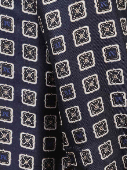 CAMICIA MXMDISCO SETA STAMPATA DISEGNO CRAVATTA