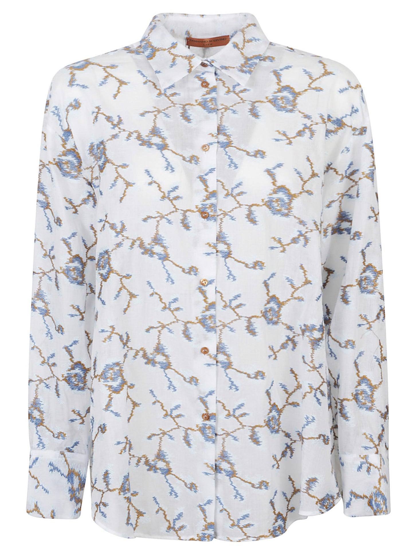 CAMICIA OVER MASCHILE RICAMATA
