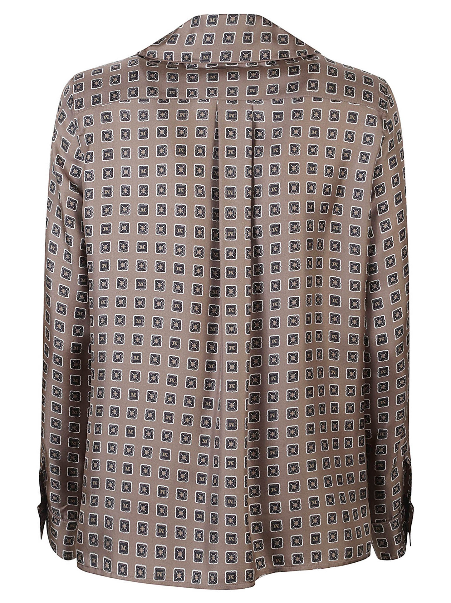 CAMICIA MXMDISCO TWILL DI SETA STAMPA CRAVATTA
