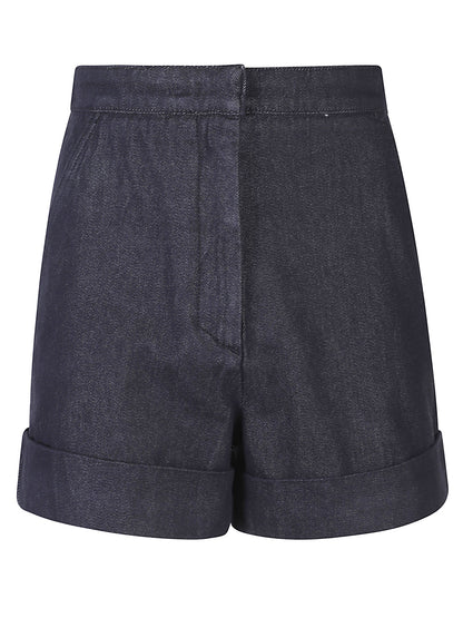 SHORT MXMCALCA EFFETTO DENIM
