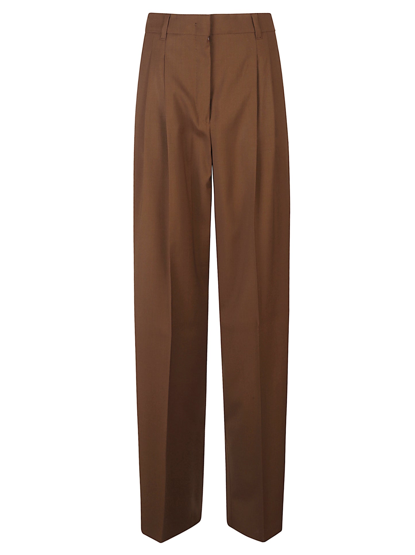 PANTALONI MSTBACIO PALAZZO CON PENCES IN LANA