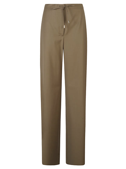 PANTALONI MSTCORONE  TELA DI LANA STRETCH CON COULISSE