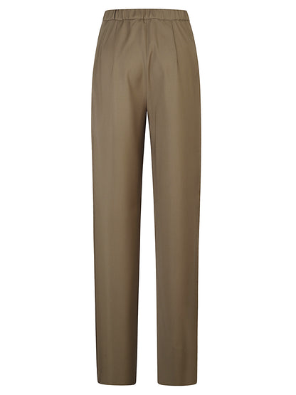 PANTALONI MSTCORONE  TELA DI LANA STRETCH CON COULISSE