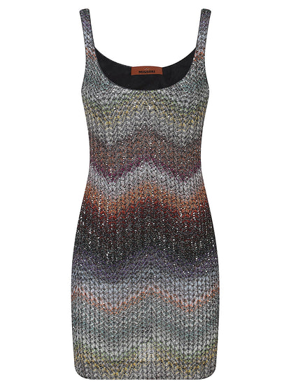 CAPERDONI SLEEVELESS SHORT DRESS