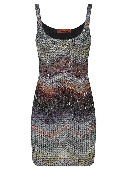 CAPERDONI SLEEVELESS SHORT DRESS