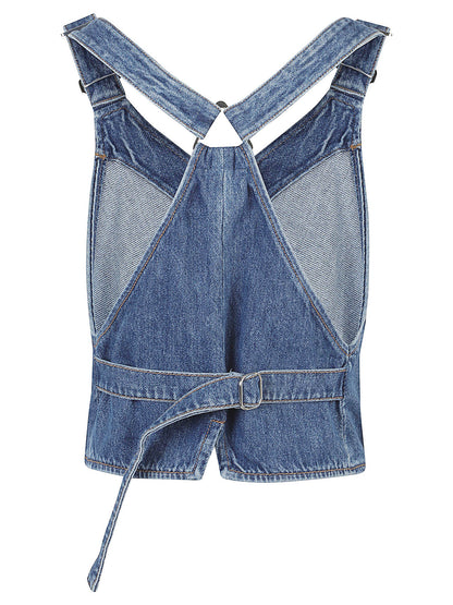 GILET SPXDAMA DENIM TRATTATO