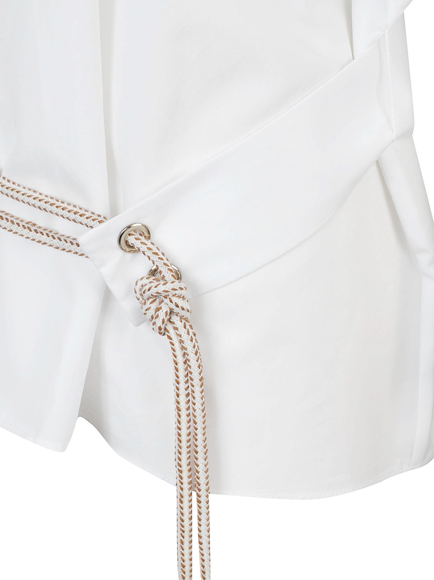 CAMICIA SMMCARISMA IN POPELINE DI COTONE CON CINTURA