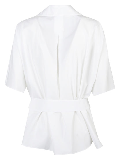 CAMICIA SMMCARISMA IN POPELINE DI COTONE CON CINTURA