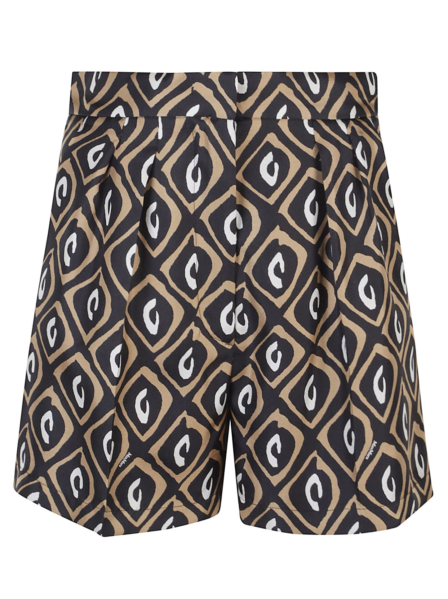 SHORTS MXMQUINOA TWILL DI SETA STAMPATA