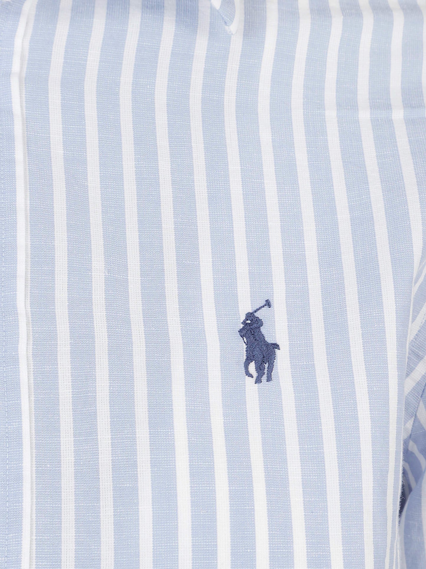 CAMICIA MASCHILE COTONE E LINO RIGATO
