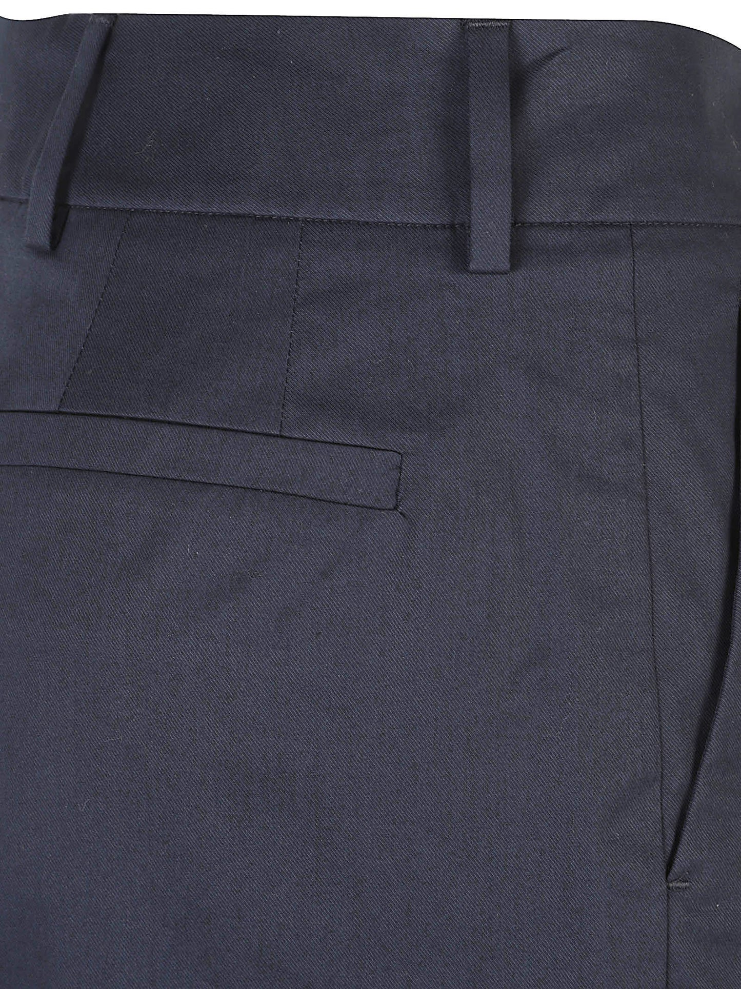 PANTALONI ARLYS CON RISVOLTO POPELINE DI COTONE