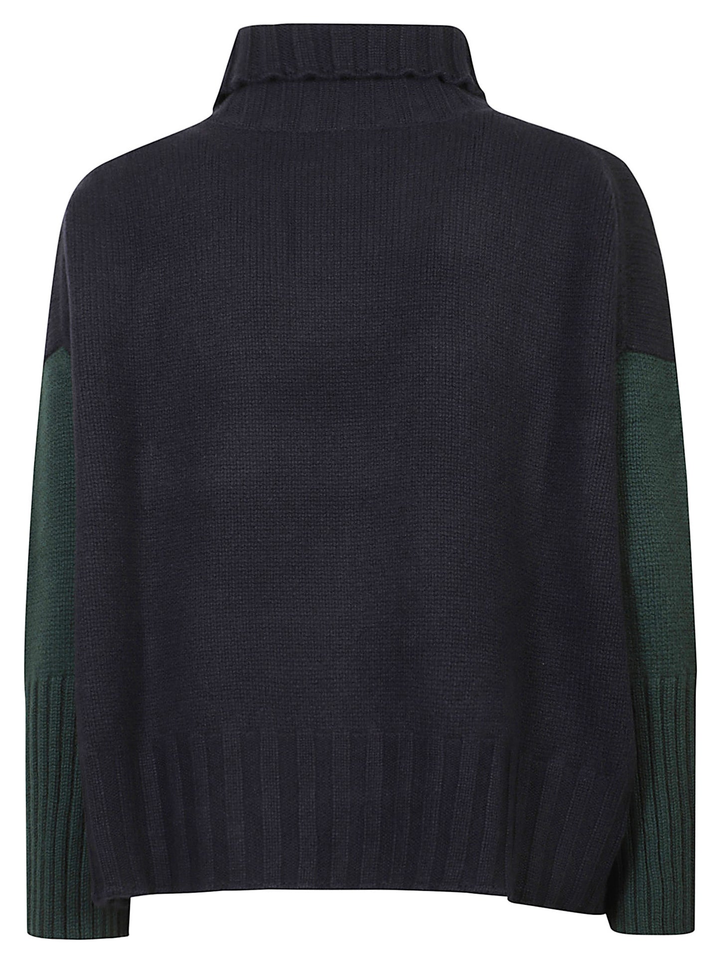 MAGLIA COLLO ALTO OVER COLOR BLOCK CASHMERE