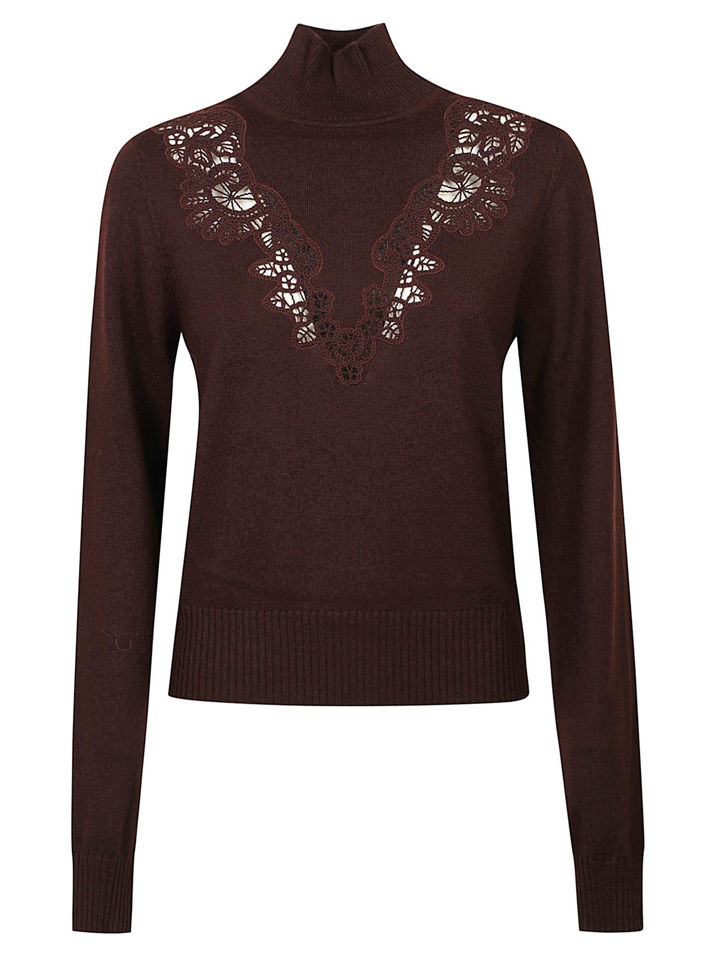 VALIANT MERINO LACE TURTLENECK