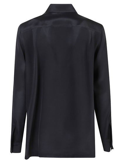 CAMICIA MXMGERANIO MASCHILE IN SETA
