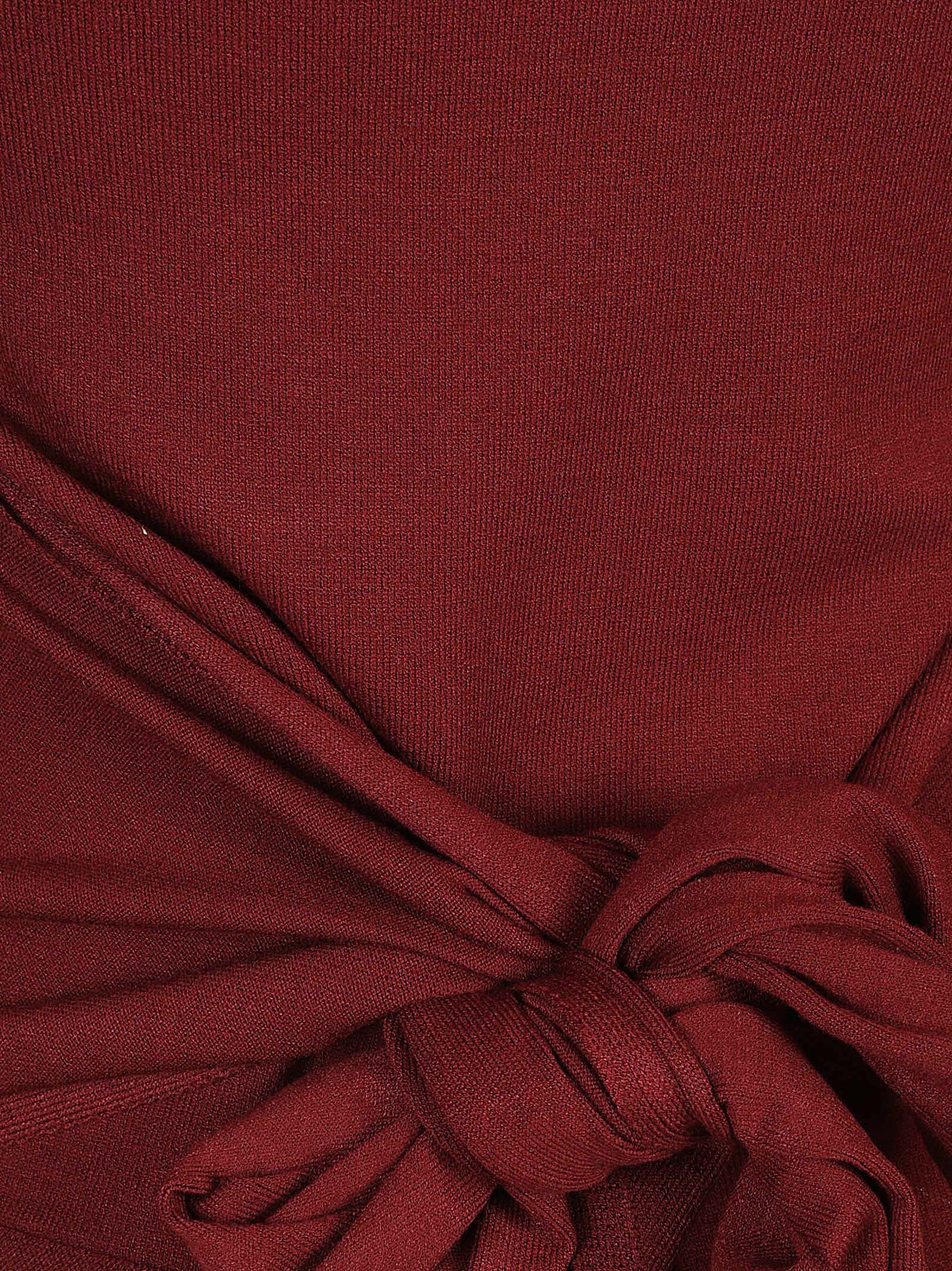 MAGLIA CON APERTURA SU SPALLA E FUSCIACCA