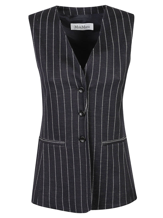 GILET MXMRICCIO JERSEY GESSATO